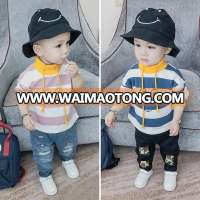 S17646A Wholesale Kids Clothing Boys Embroidered Cotton Hoodies